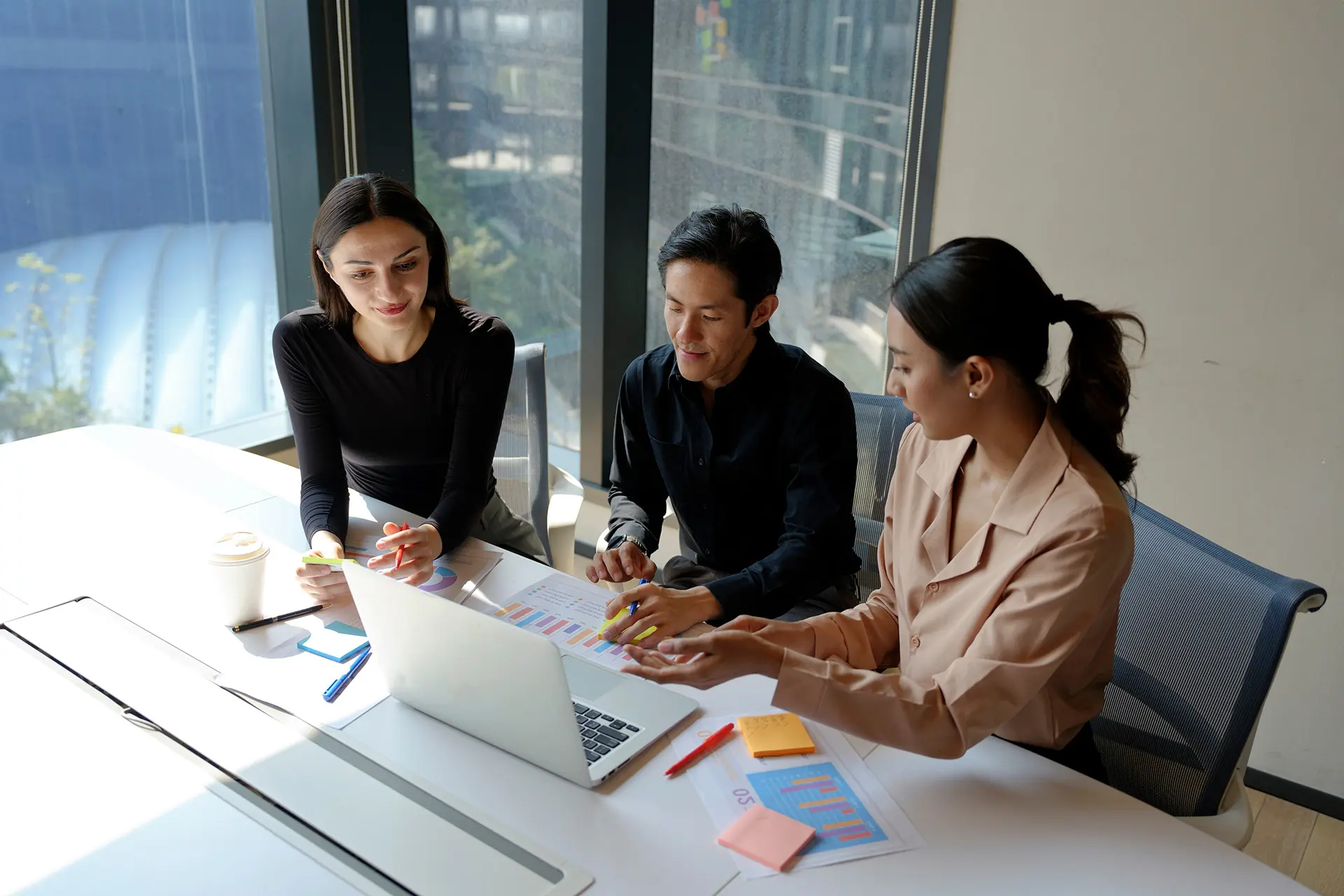 Employer team discussing H-1B sponsorship strategy