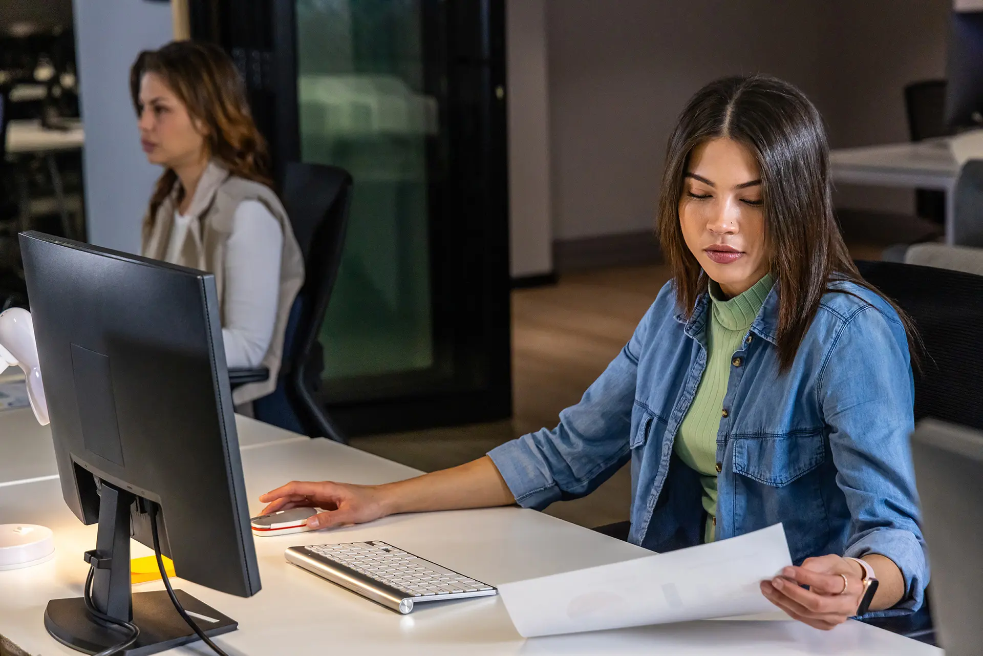 Professional working in Seattle's technology sector